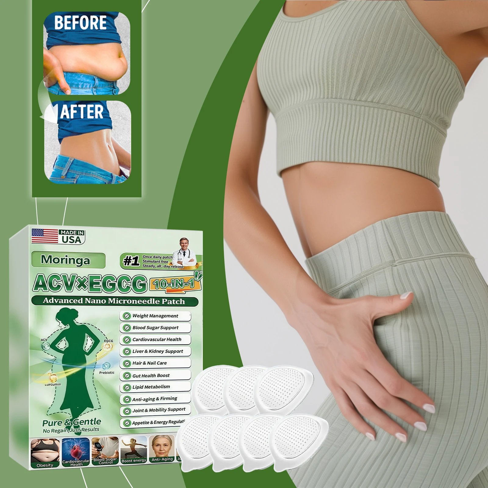 Body care patch Gentle patch for applying to local areas of the body, smooth skin lines, comfortable for daily external use, bod
Body care patch Gentle patch for applying to local areas of the body, smooth skin lines, comfortable for daily external use, bod