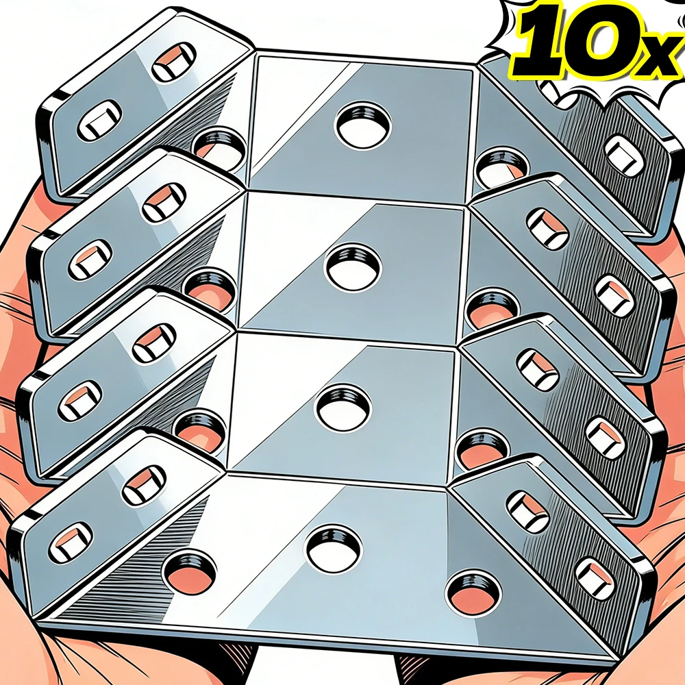 Furniture Corner Brace Stainless Steel 90 Degree Angle Code with Screw Cabinet Connector Chair Joint Triangle Support Bracket
Furniture Corner Brace Stainless Steel 90 Degree Angle Code with Screw Cabinet Connector Chair Joint Triangle Support Bracket