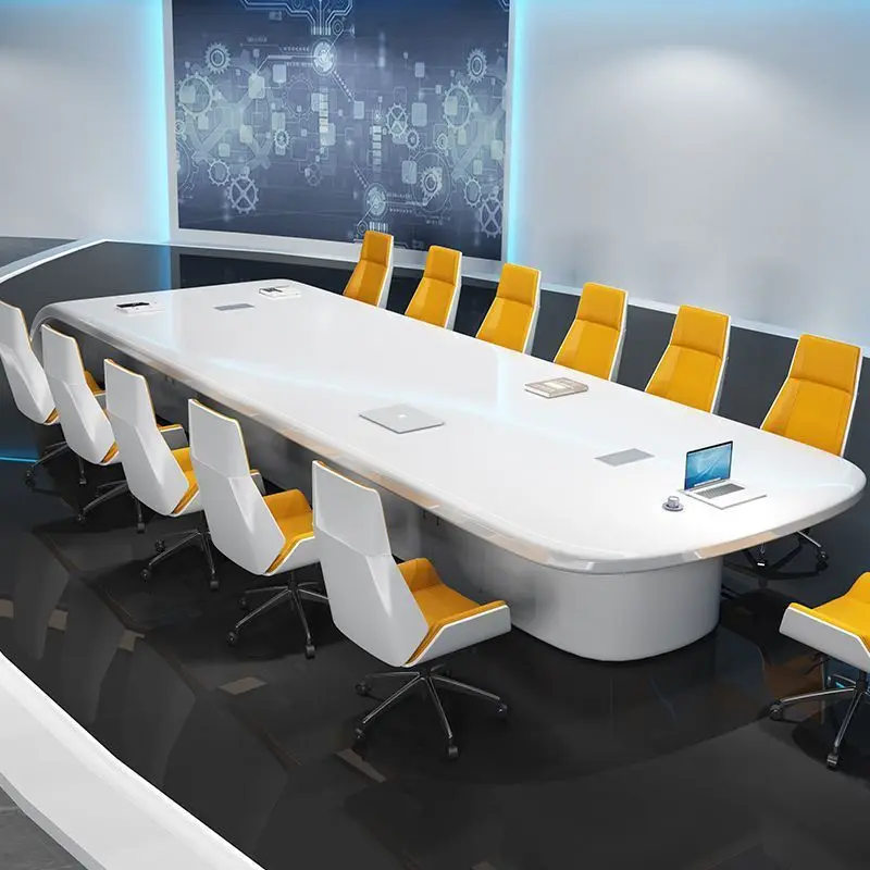 Simple and modern large conference room, high-end paint conference table, long table, meeting training negotiation
Simple and modern large conference room, high-end paint conference table, long table, meeting training negotiation