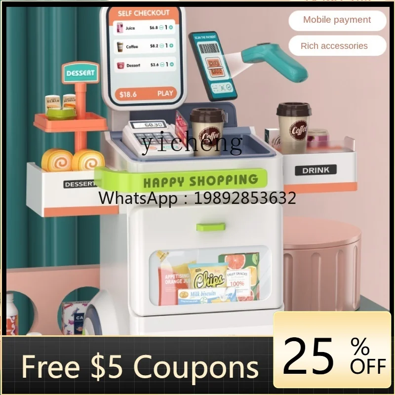 ZZ Children Cash Register Toy Baby House Playing Simulation Supermarket Cashier Machine
ZZ Children Cash Register Toy Baby House Playing Simulation Supermarket Cashier Machine