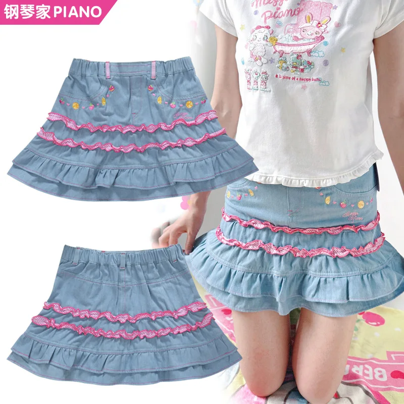 Princess Dress Pianist Sweet Princess Love Fruit Embroidered Denim Skirt Daughter's Dress
Princess Dress Pianist Sweet Princess Love Fruit Embroidered Denim Skirt Daughter's Dress