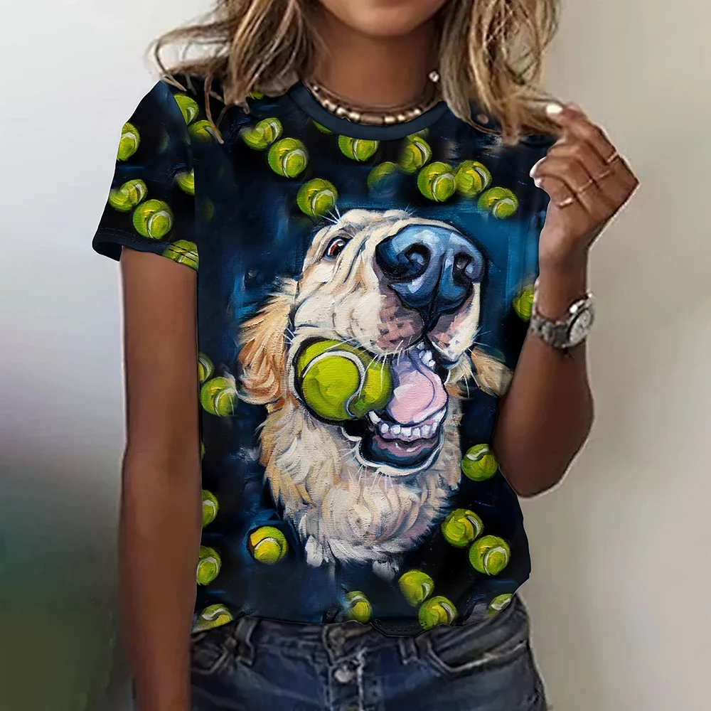 Cute Animal Print Fashion Women's T-shirts 3D Cartoon Pattern Short Sleeves Tees Funny Streetwear Casual Loose Women Clothing
Cute Animal Print Fashion Women's T-shirts 3D Cartoon Pattern Short Sleeves Tees Funny Streetwear Casual Loose Women Clothing