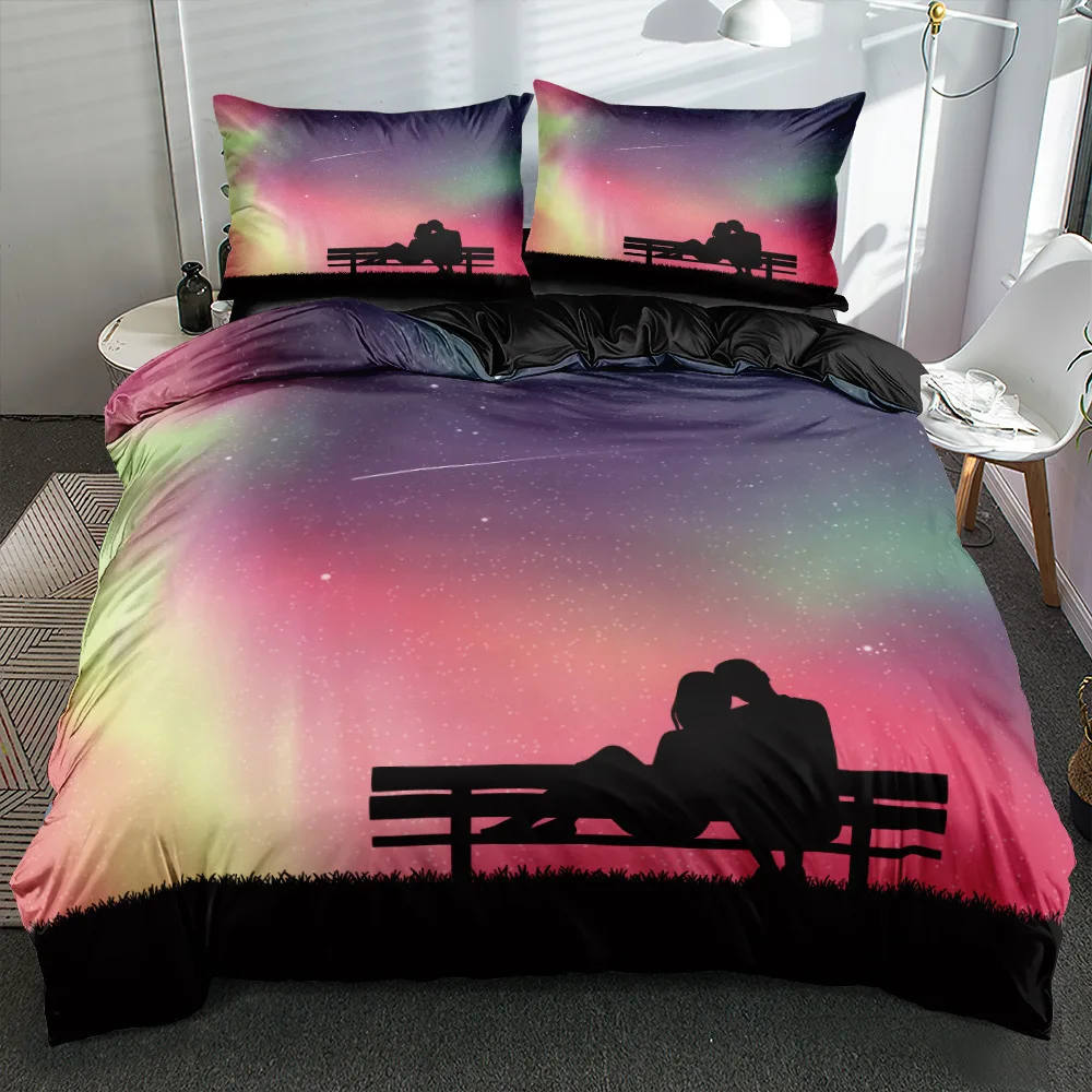 2/3pcs bedding set Digital Print Comfortable Duvet Cover for Home Bedroom Decoration, 1 Duvet Cover and 2pillowcase with Zippers
2/3pcs bedding set Digital Print Comfortable Duvet Cover for Home Bedroom Decoration, 1 Duvet Cover and 2pillowcase with Zippers