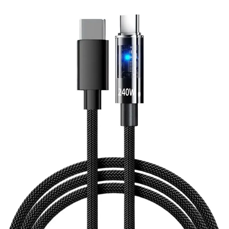 Кабель USB-C для быстрой зарядки 240 Вт, нейлоновый, для Samsung, Xiaomi, Huawei, быстрая зарядка, Type-C
Кабель USB-C для быстрой зарядки 240 Вт, нейлоновый, для Samsung, Xiaomi, Huawei, быстрая зарядка, Type-C