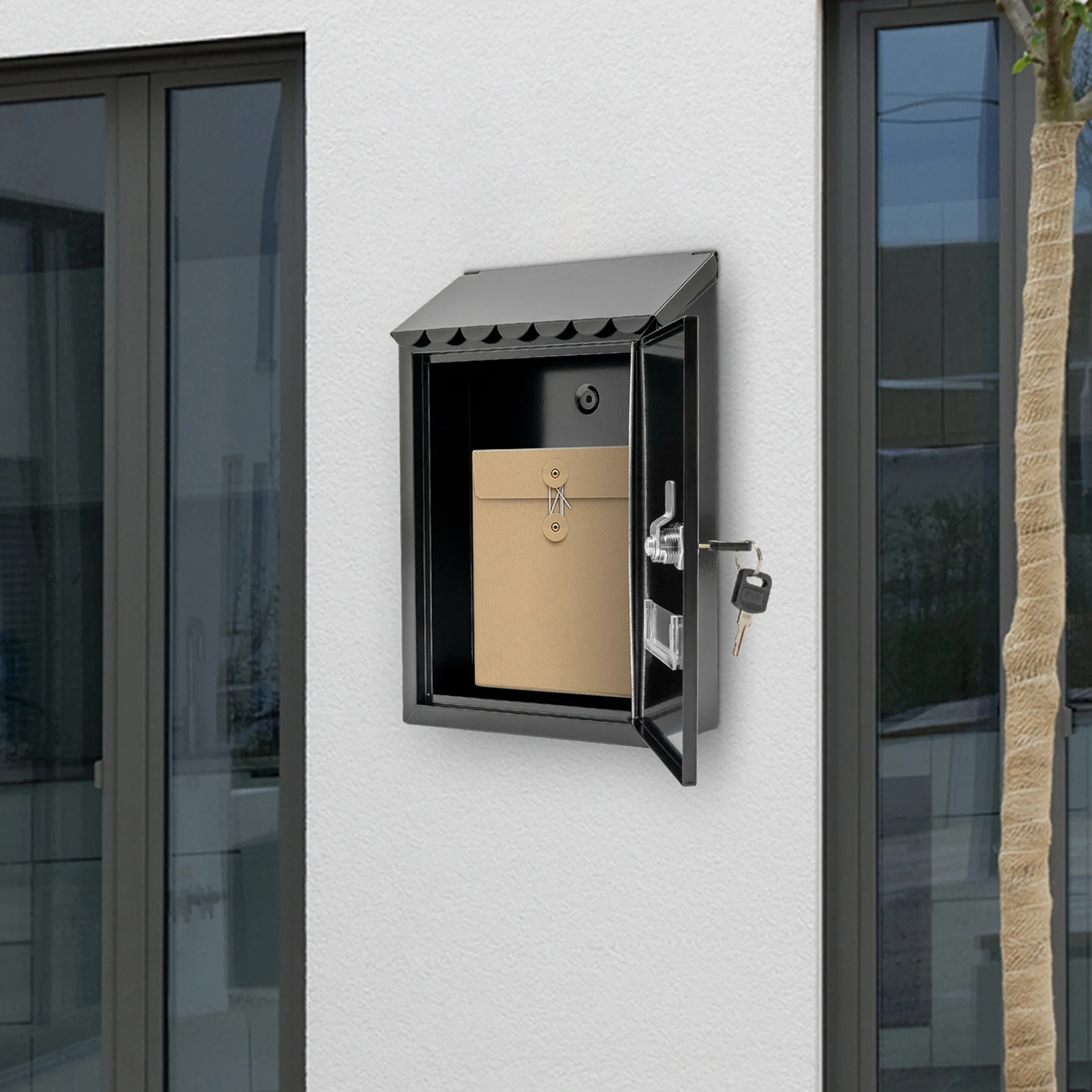 Modern Outdoor Waterproof Extra Large Drop Box Wall Mounted Mailbox With 2 Keys
Modern Outdoor Waterproof Extra Large Drop Box Wall Mounted Mailbox With 2 Keys