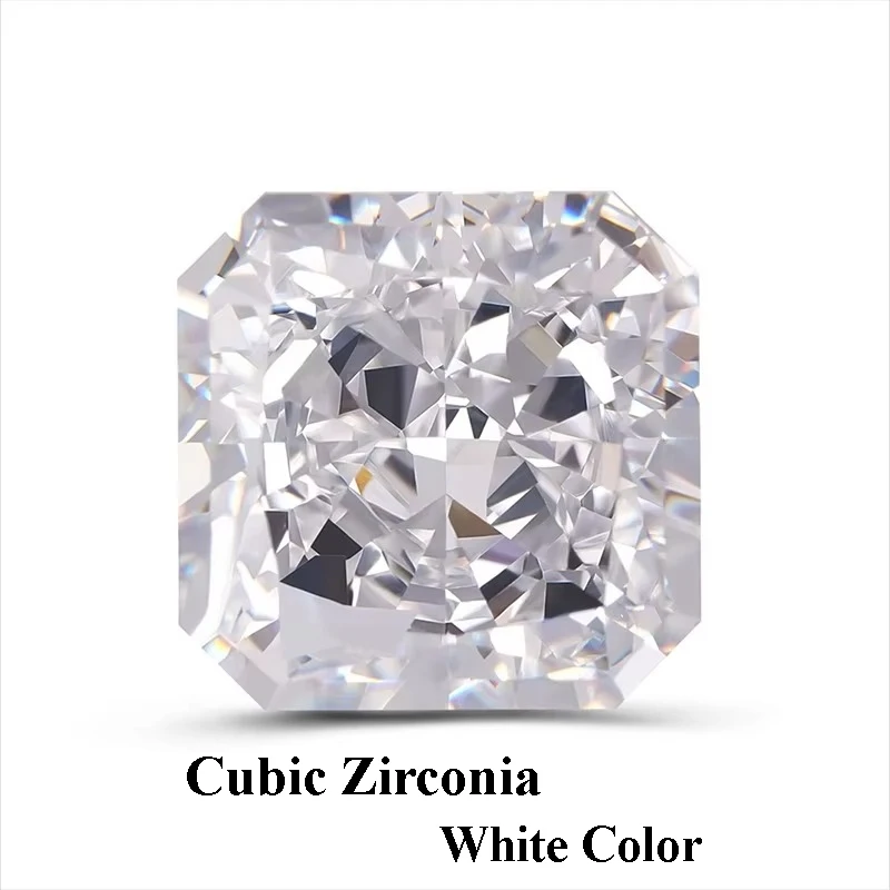 Cubic Zirconia Crushed Ice Cut White Color Asscher Shape Charms Beads for Diy Jewelry Making Necklace Materials No Certificate
Cubic Zirconia Crushed Ice Cut White Color Asscher Shape Charms Beads for Diy Jewelry Making Necklace Materials No Certificate