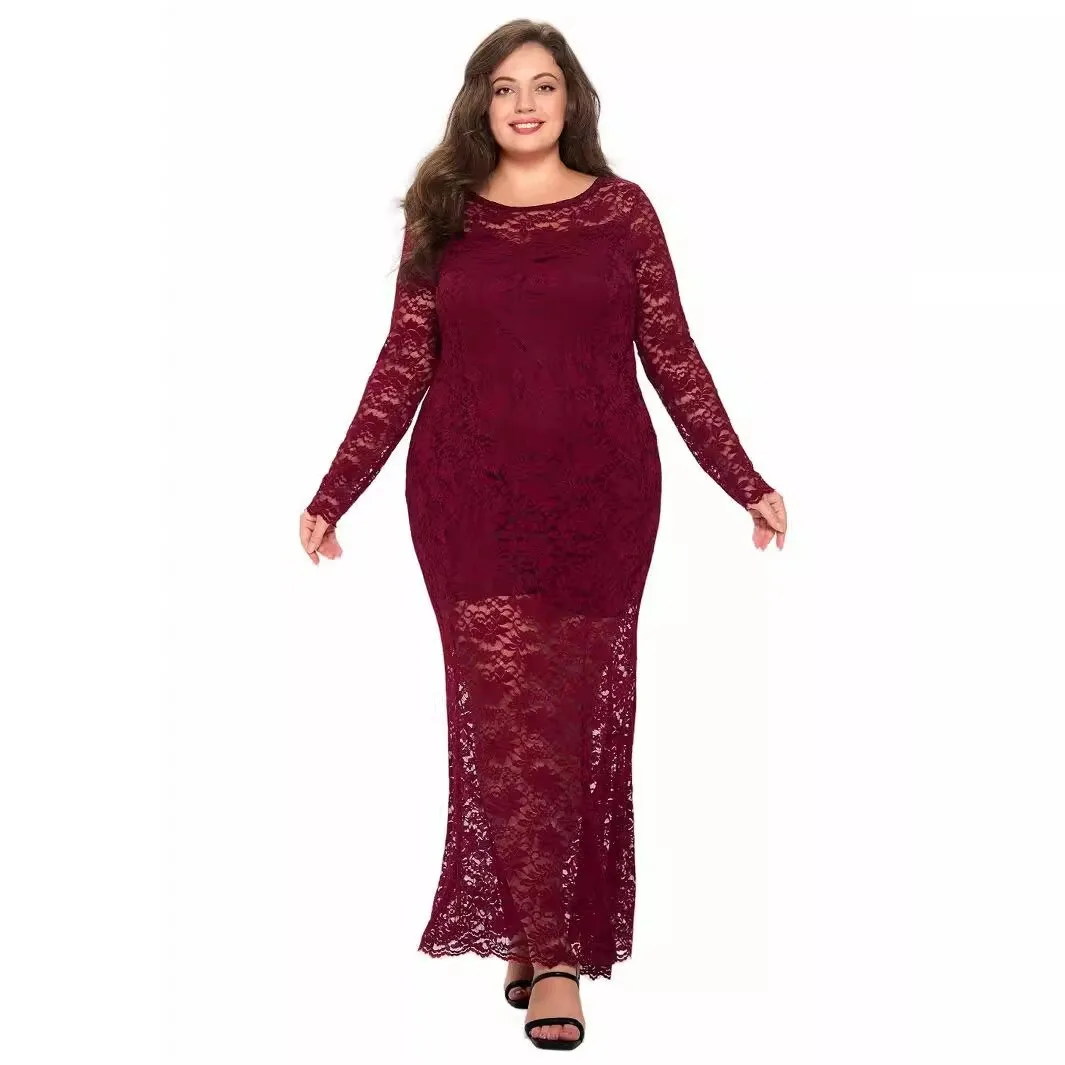 Large Size Women's New Lace Fishtail Evening Dress Sq0208 Plus Size Summer-dress 2025 Party Summer Elegantes Casual Y2k
Large Size Women's New Lace Fishtail Evening Dress Sq0208 Plus Size Summer-dress 2025 Party Summer Elegantes Casual Y2k