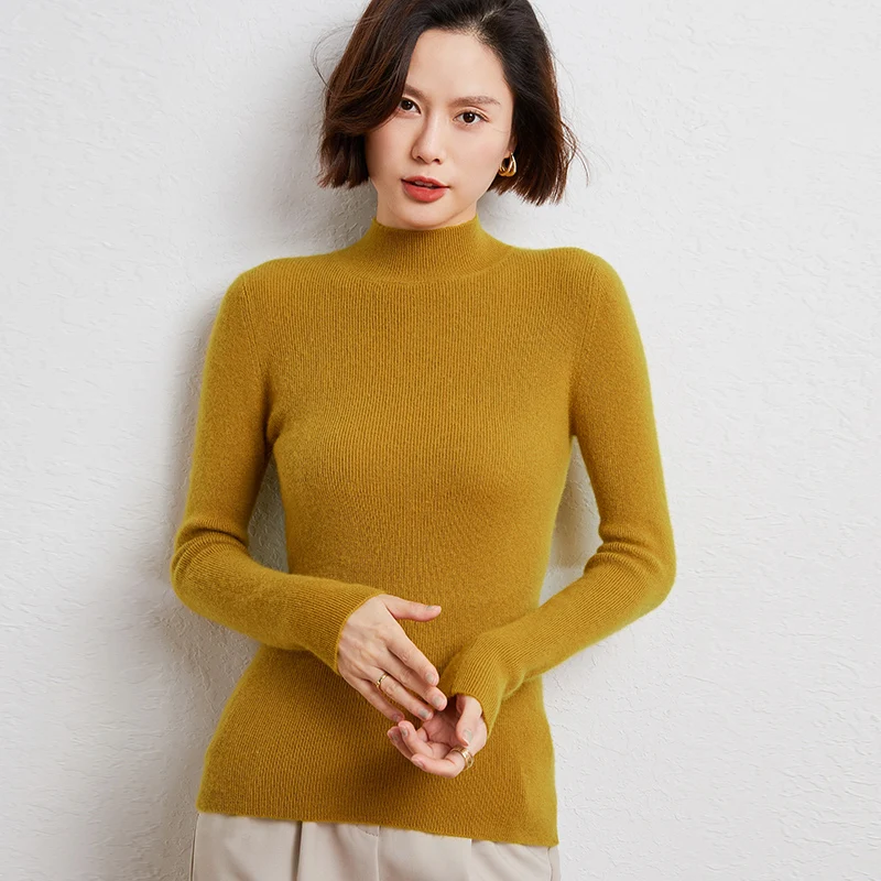 Long Sleeve Knitted Sweater for Girls, 100% Cashmere, Multicolors Clothing, Tight Tops, Superior Quality, 2022 Autumn and Winter
Long Sleeve Knitted Sweater for Girls, 100% Cashmere, Multicolors Clothing, Tight Tops, Superior Quality, 2022 Autumn and Winter