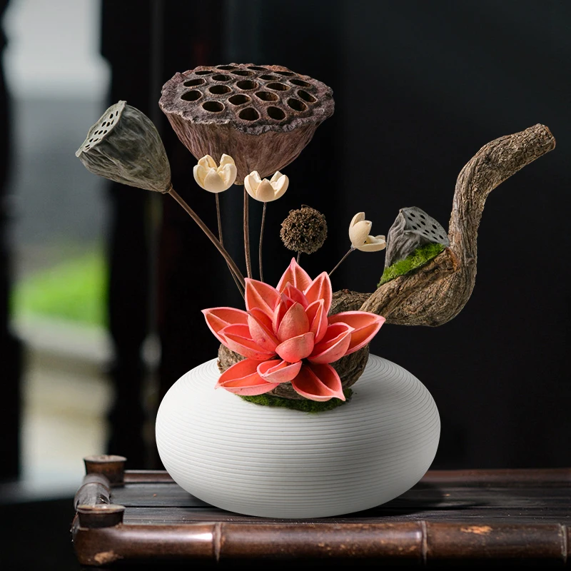 Decoration Decoration Decoration New Chinese High-End Dried Floral Living Room Dining Table Tea Table
Decoration Decoration Decoration New Chinese High-End Dried Floral Living Room Dining Table Tea Table