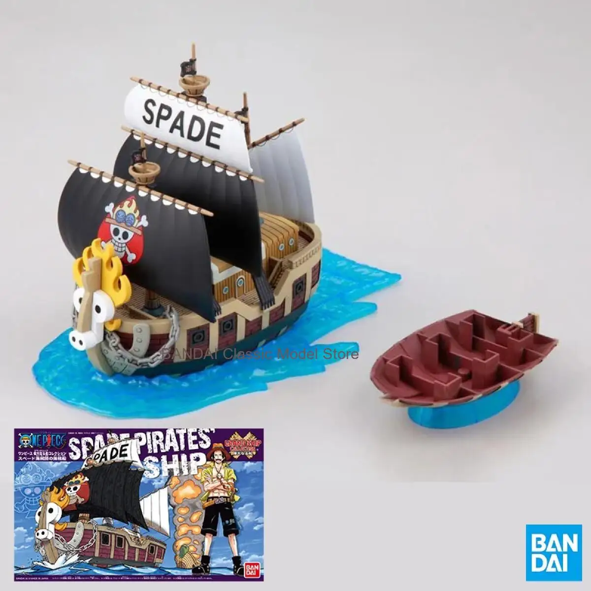 Коллекционная модель корабля пиратов Спейдов из аниме One Piece от Bandai, сборная игрушка-украшение
Коллекционная модель корабля пиратов Спейдов из аниме One Piece от Bandai, сборная игрушка-украшение