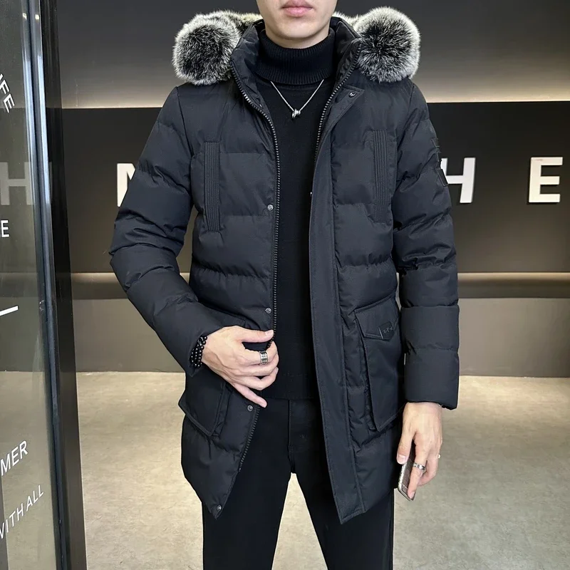 New Winter Men Long Puffer Jackets Hooded Casual Overcoats Male Multiple Pockets Warm Parkas Quality Man Casual Chaquetas 777
New Winter Men Long Puffer Jackets Hooded Casual Overcoats Male Multiple Pockets Warm Parkas Quality Man Casual Chaquetas 777