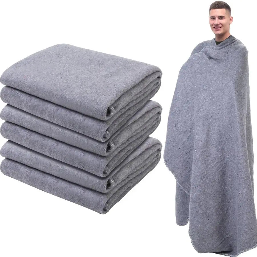 3 Pieces Wool Camping Blanket Bulk 60 x 80 Military Wool First Aid Fire Retardant Blanket Queen for Outdoors Camping Stadium Pic
3 Pieces Wool Camping Blanket Bulk 60 x 80 Military Wool First Aid Fire Retardant Blanket Queen for Outdoors Camping Stadium Pic