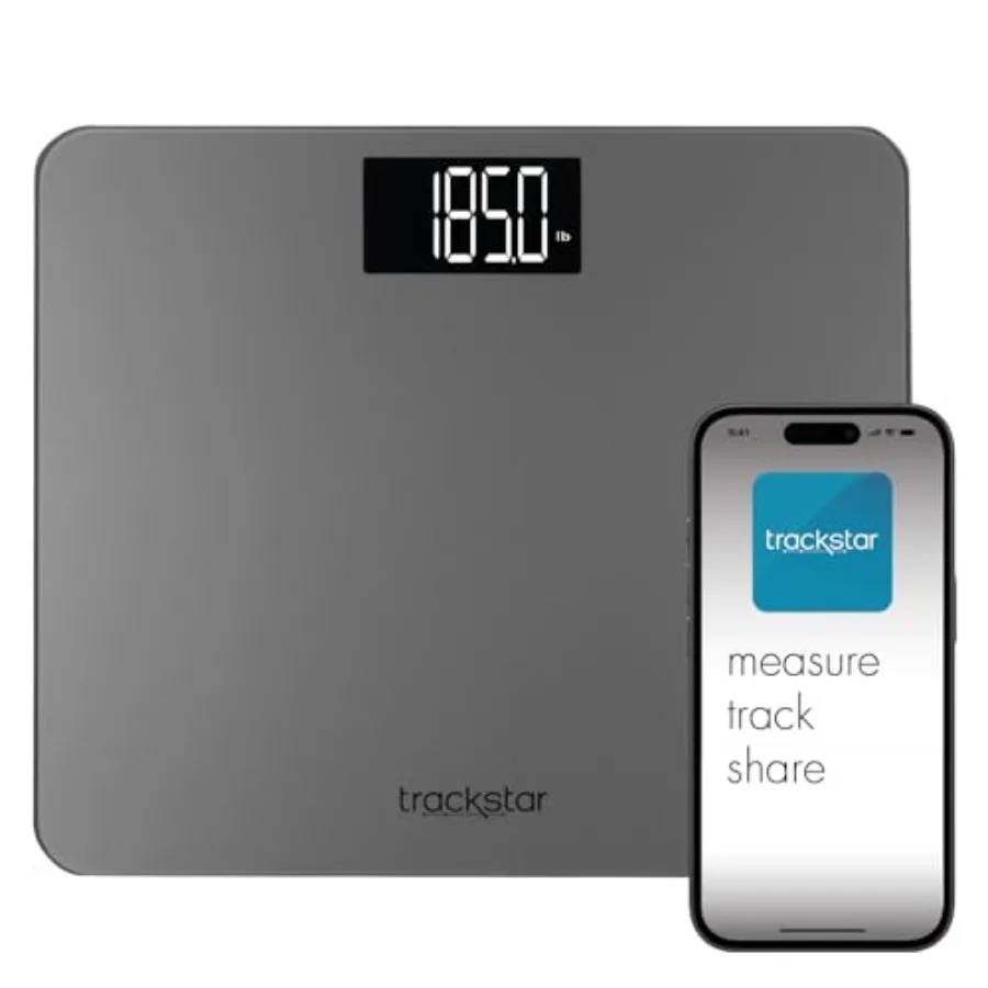 Wide-Platform Digital Weight Scale 550 lb Weight Capacity Monitoring App Bluetooth iOS and Android Compatible Measure, Track, a
Wide-Platform Digital Weight Scale 550 lb Weight Capacity Monitoring App Bluetooth iOS and Android Compatible Measure, Track, a