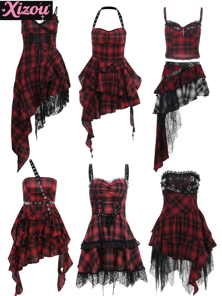 Spice Girl крутое горячее сексуальное индивидуальное темно-готическое красное клетчатое платье на подтяжках женское японское Y2k готическая панк-юбка топ жилет коллекция
Spice Girl крутое горячее сексуальное индивидуальное темно-готическое красное клетчатое платье на подтяжках женское японское Y2k готическая панк-юбка топ жилет коллекция