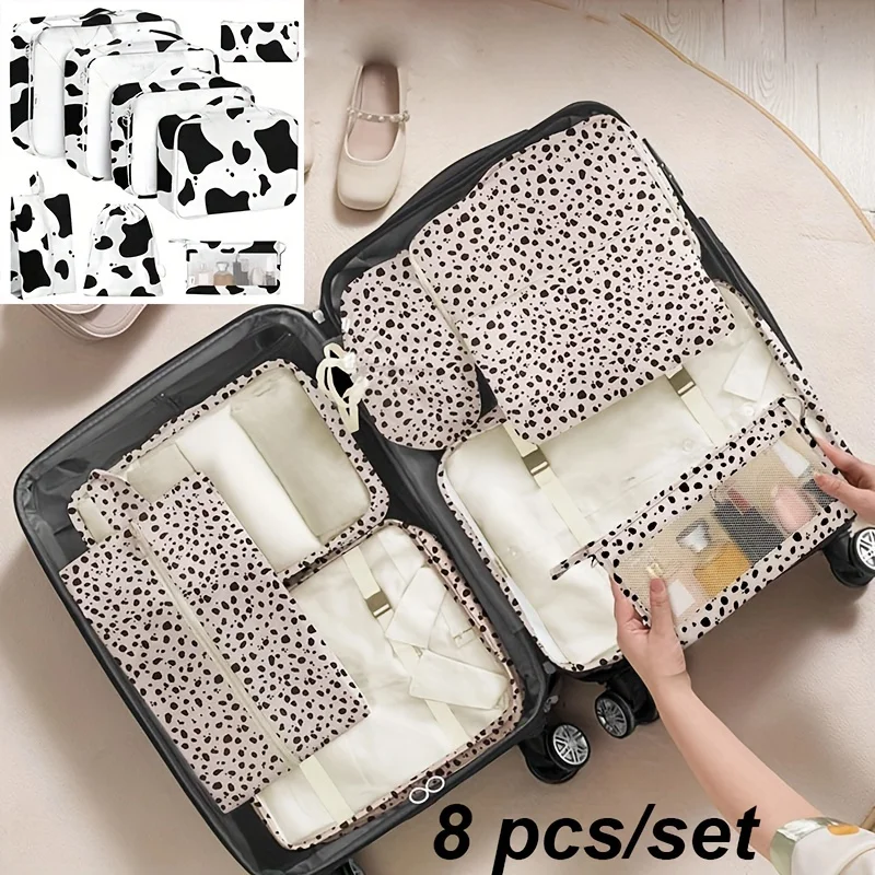 8-Piece Travel Genius Set - Ultra-Organized Packing Cubes & Pouches, Water-resistant with Breathable Mesh, Elastic Straps & Stu
8-Piece Travel Genius Set - Ultra-Organized Packing Cubes & Pouches, Water-resistant with Breathable Mesh, Elastic Straps & Stu