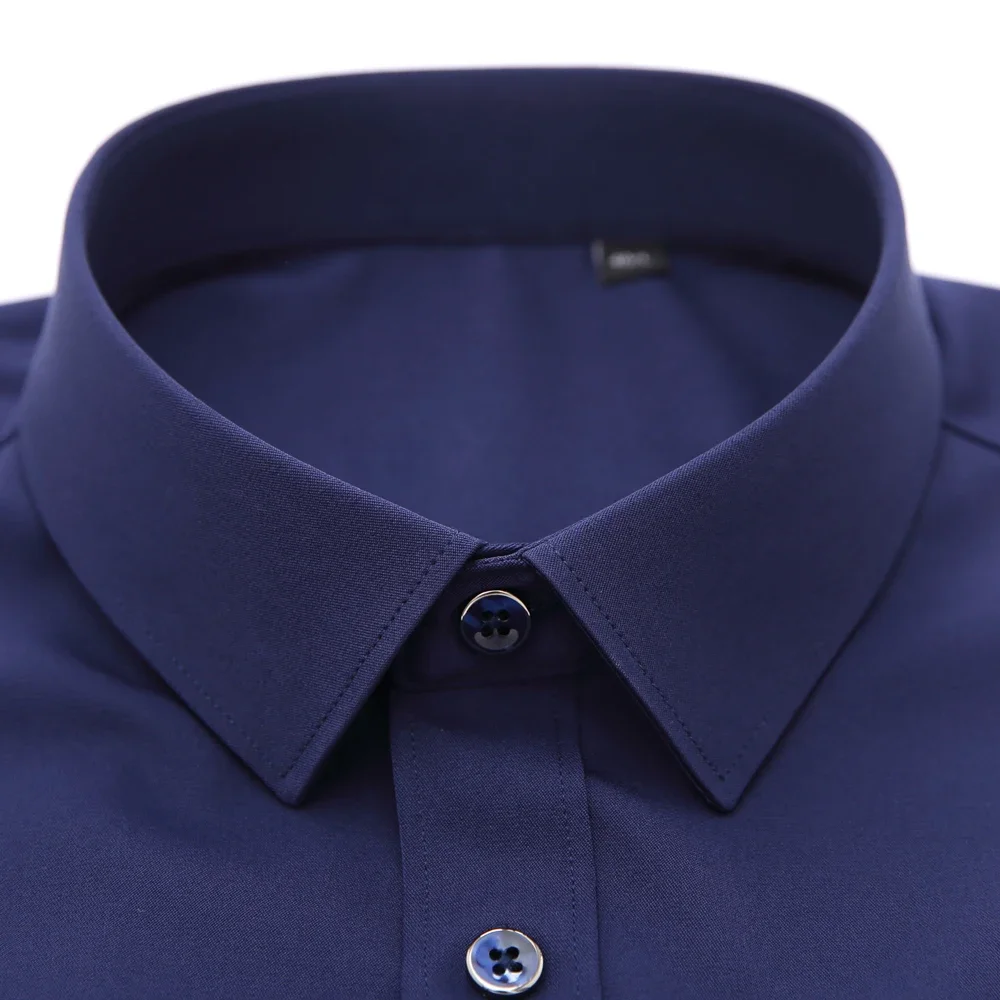 Men's Casual Soft Silky Fabric Long Sleeve Dress Shirts Single Patch Pocket Standard-fit Formal Business Work Office Solid Shirt
Men's Casual Soft Silky Fabric Long Sleeve Dress Shirts Single Patch Pocket Standard-fit Formal Business Work Office Solid Shirt