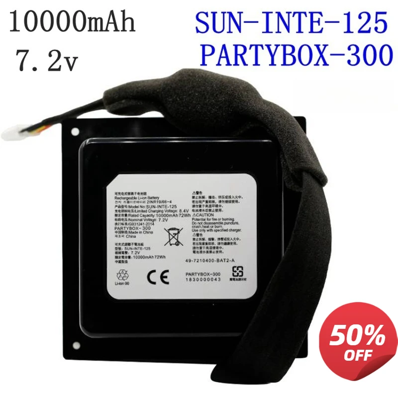 Compatible with JBL Partybox 300 speaker SUN-INTE-125 square dance party Partybox 310 battery
Compatible with JBL Partybox 300 speaker SUN-INTE-125 square dance party Partybox 310 battery