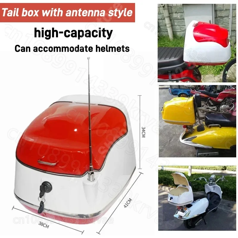 Motorcycle Trunk with Antenna Electric Vehicle Trunk Large Capacity Helmet Storage Trunk Scooter Universal Waterproof Anti Fall
Motorcycle Trunk with Antenna Electric Vehicle Trunk Large Capacity Helmet Storage Trunk Scooter Universal Waterproof Anti Fall