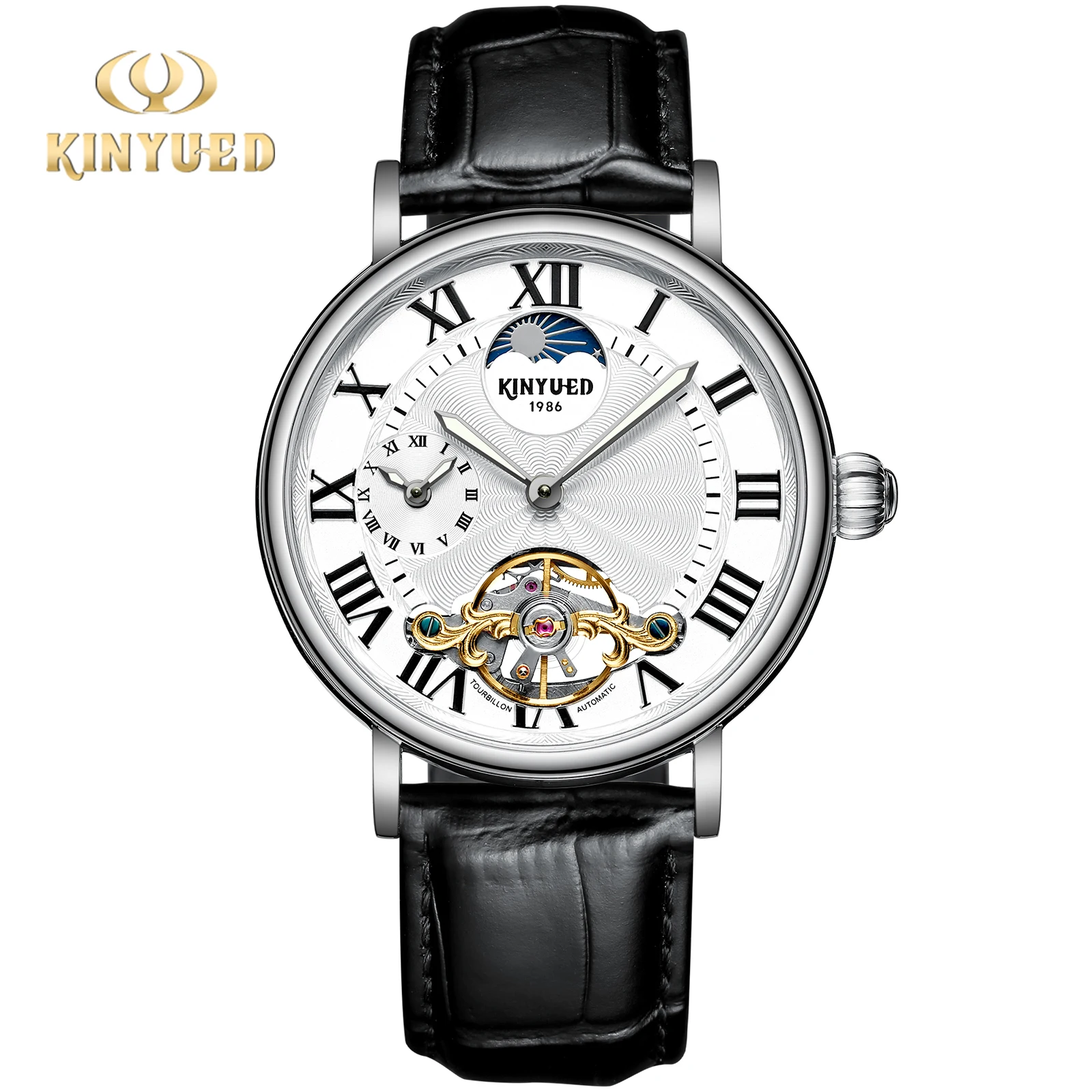 KINYUED full yautomatic mechanical watch waterproof men's watch multifunctional mechanical watch double-sided hollow J131-4
KINYUED full yautomatic mechanical watch waterproof men's watch multifunctional mechanical watch double-sided hollow J131-4