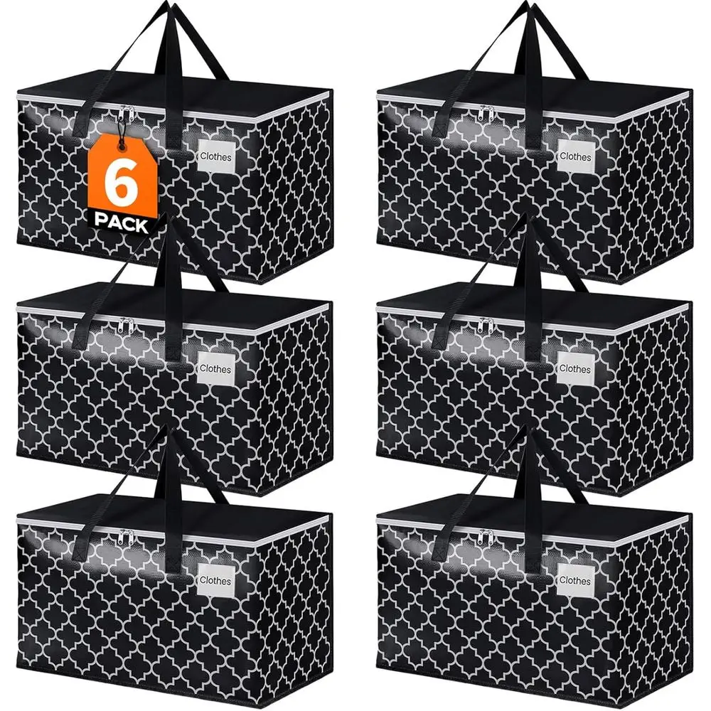 Прочные складные сумки для переезда с карманами, 6 шт., вместимость 88 л, идеально подходят для путешествий, кемпинга и хранения вещей.
Прочные складные сумки для переезда с карманами, 6 шт., вместимость 88 л, идеально подходят для путешествий, кемпинга и хранения вещей.