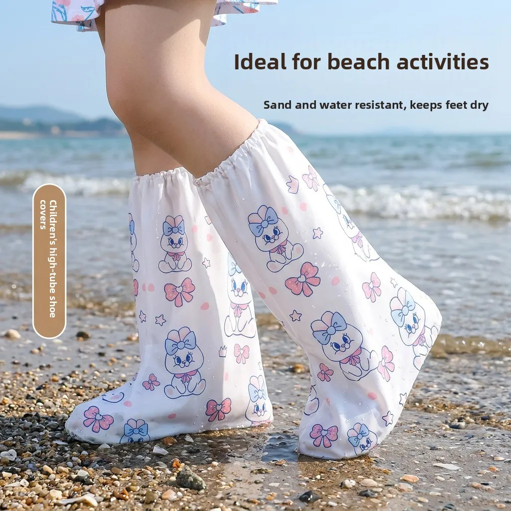 Disposable High-Tube Thickened Shoe Covers Beach Sandproof Children's Foot Covers Rainproof Non-Slip Wear-Resistant for Sea Side
Disposable High-Tube Thickened Shoe Covers Beach Sandproof Children's Foot Covers Rainproof Non-Slip Wear-Resistant for Sea Side