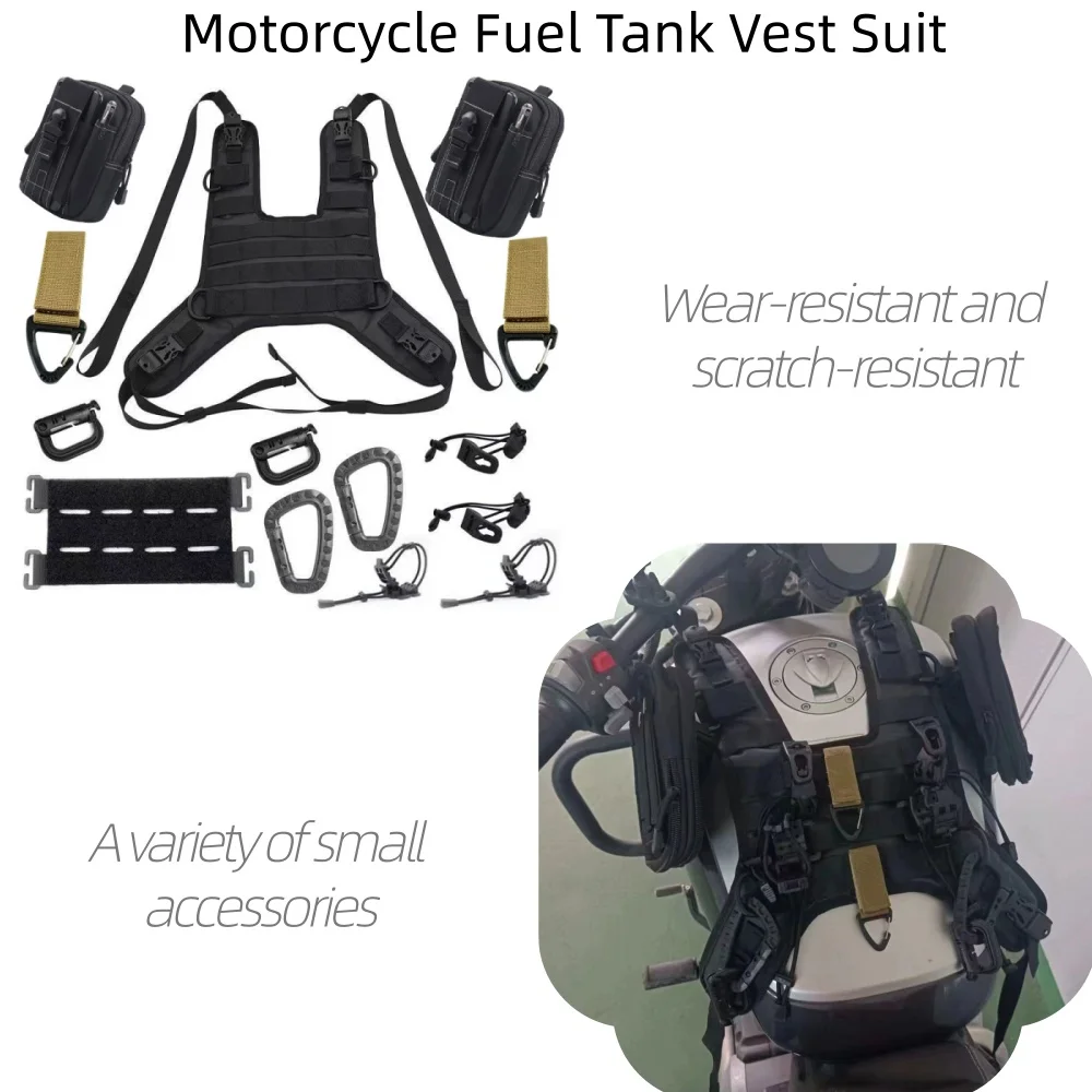 Universal Multi-Purpose Motorcycle Tank Bag Base Off-Road Compatible with Motorcycle Tank Vests Set for Travel And Adventure
Universal Multi-Purpose Motorcycle Tank Bag Base Off-Road Compatible with Motorcycle Tank Vests Set for Travel And Adventure