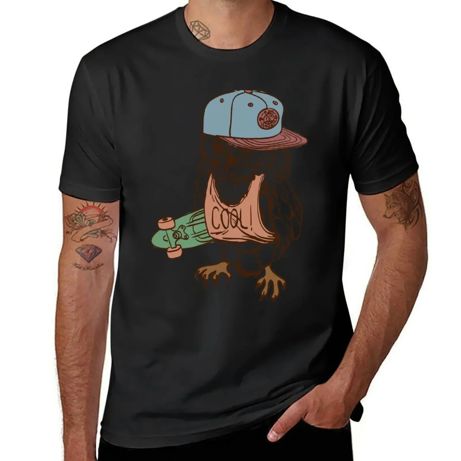 Skateboarding Owl T-Shirt plain plus size tops mens big and tall t shirts
Skateboarding Owl T-Shirt plain plus size tops mens big and tall t shirts
