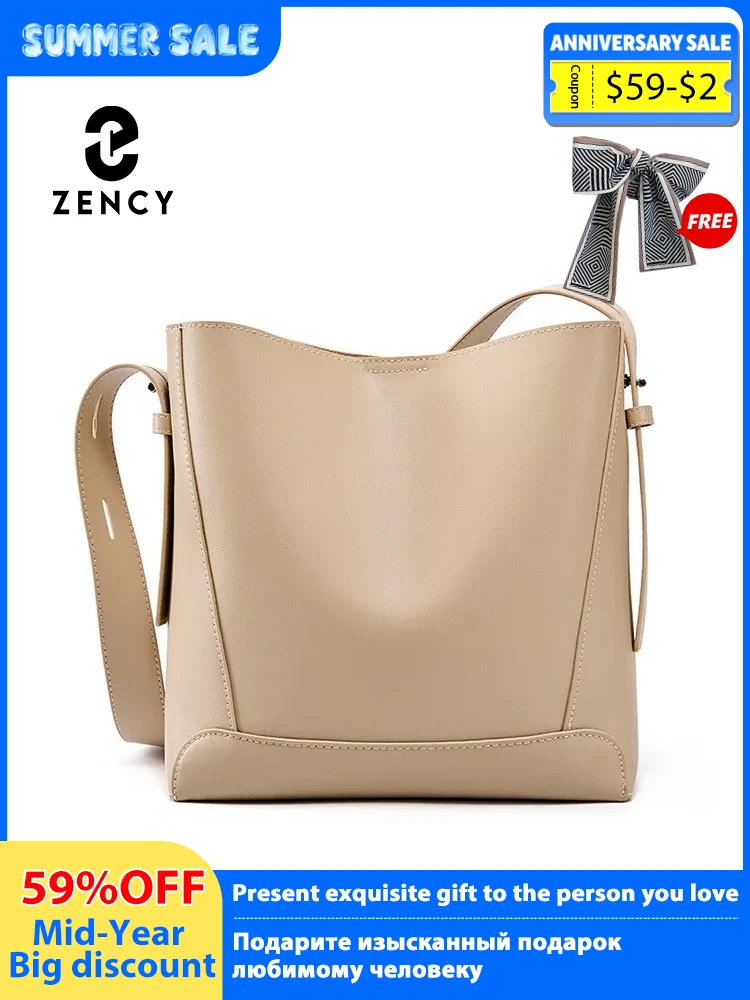 Zency New Split Leather Casual Shopper Shoulder Bag Commuter Large Bucket Handbag Simple High Quality Women Tote Underarm Bag
Zency New Split Leather Casual Shopper Shoulder Bag Commuter Large Bucket Handbag Simple High Quality Women Tote Underarm Bag