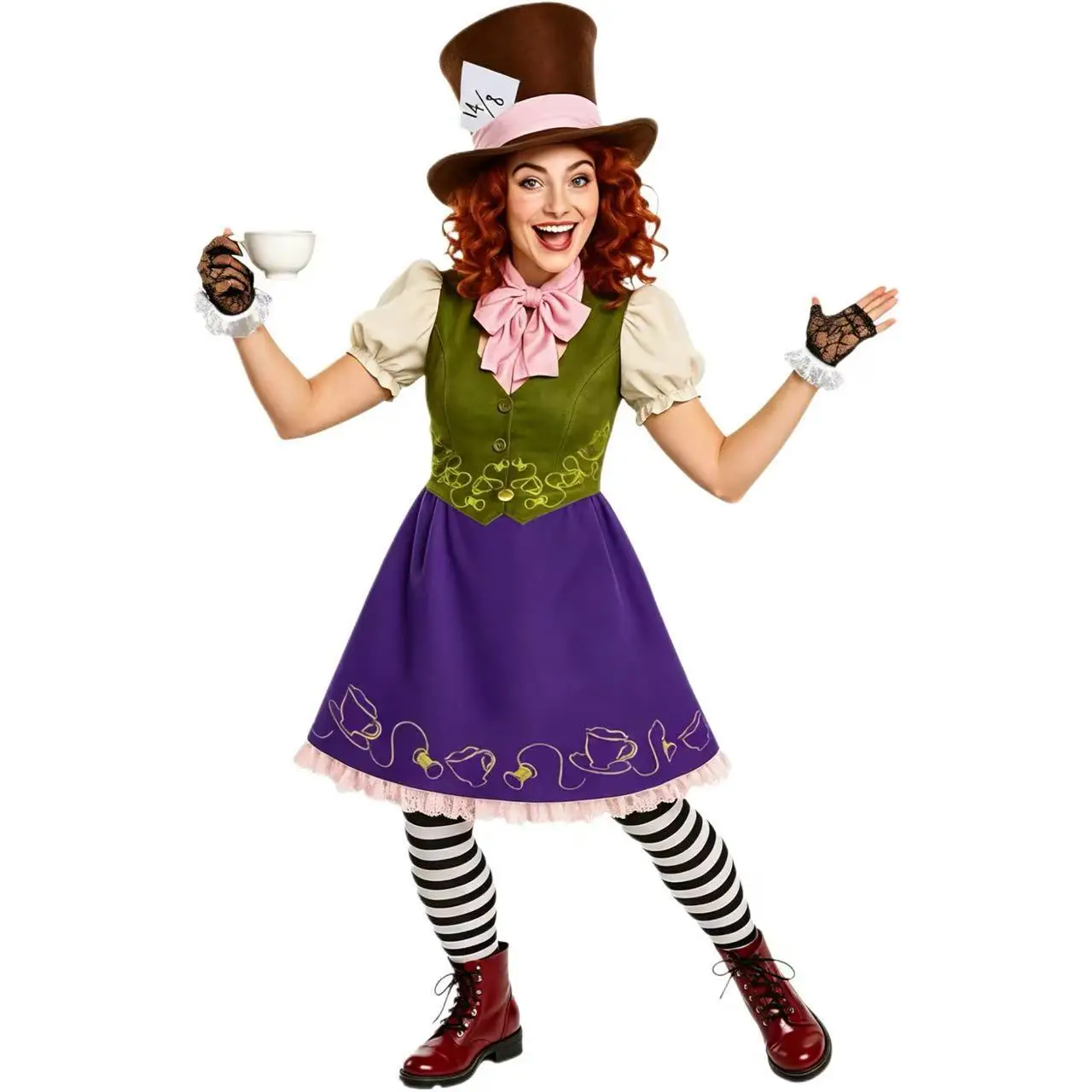 Alice in Wonderland Mad Hatter Dress Cosplay Costume Movie Character Halloween Masquerade Performance Clothing for Women
Alice in Wonderland Mad Hatter Dress Cosplay Costume Movie Character Halloween Masquerade Performance Clothing for Women
