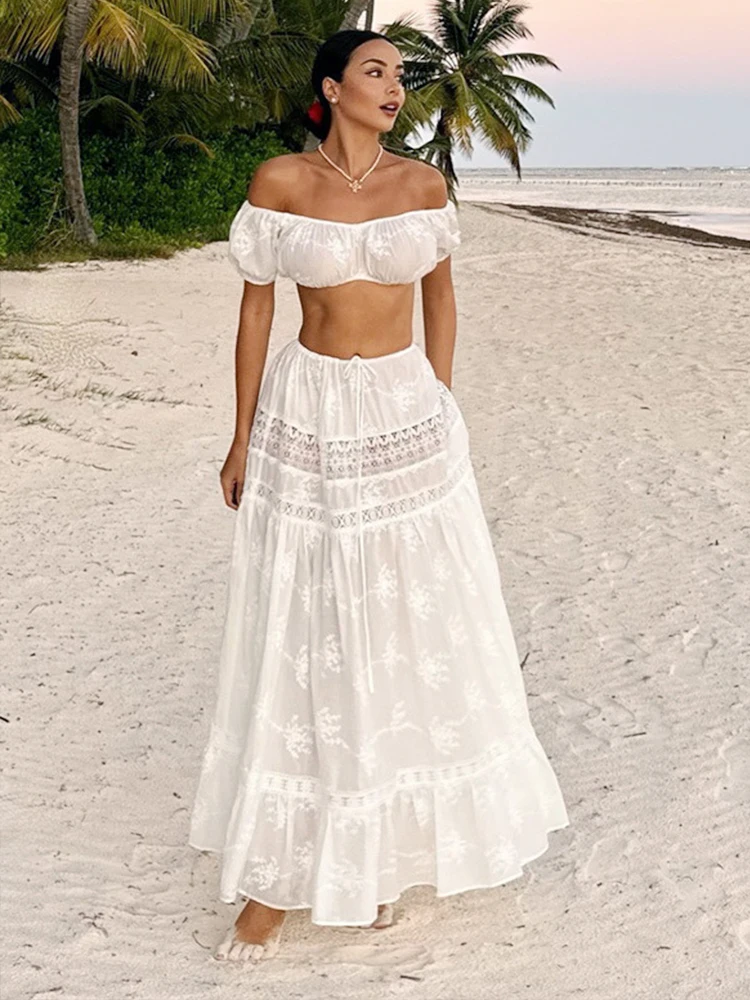 Two Piece Set Women Top Skirt Suit Summer High Waist Skirt Top Lace Suits Bohemian Skirt Bodycon Maxi Skirt Vintage Skirt Sets
Two Piece Set Women Top Skirt Suit Summer High Waist Skirt Top Lace Suits Bohemian Skirt Bodycon Maxi Skirt Vintage Skirt Sets