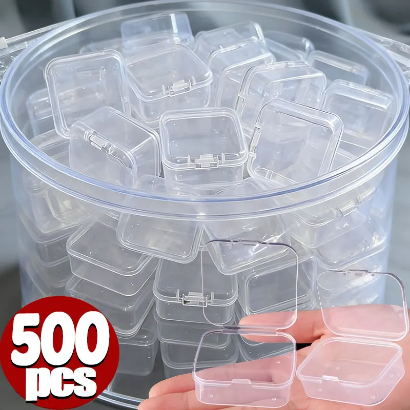 200pcs Mini Square Storage Box Transparent Plastic Flip Cover Case Boxes
200pcs Mini Square Storage Box Transparent Plastic Flip Cover Case Boxes