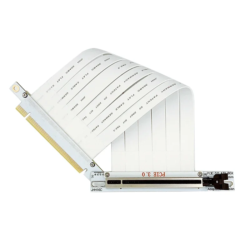 Full Speed PCIE3.0 X16 128G/s Graphics Card Extension White Cable Riser Adapter Vertical Converter Expansion for Computer Diy
Full Speed PCIE3.0 X16 128G/s Graphics Card Extension White Cable Riser Adapter Vertical Converter Expansion for Computer Diy