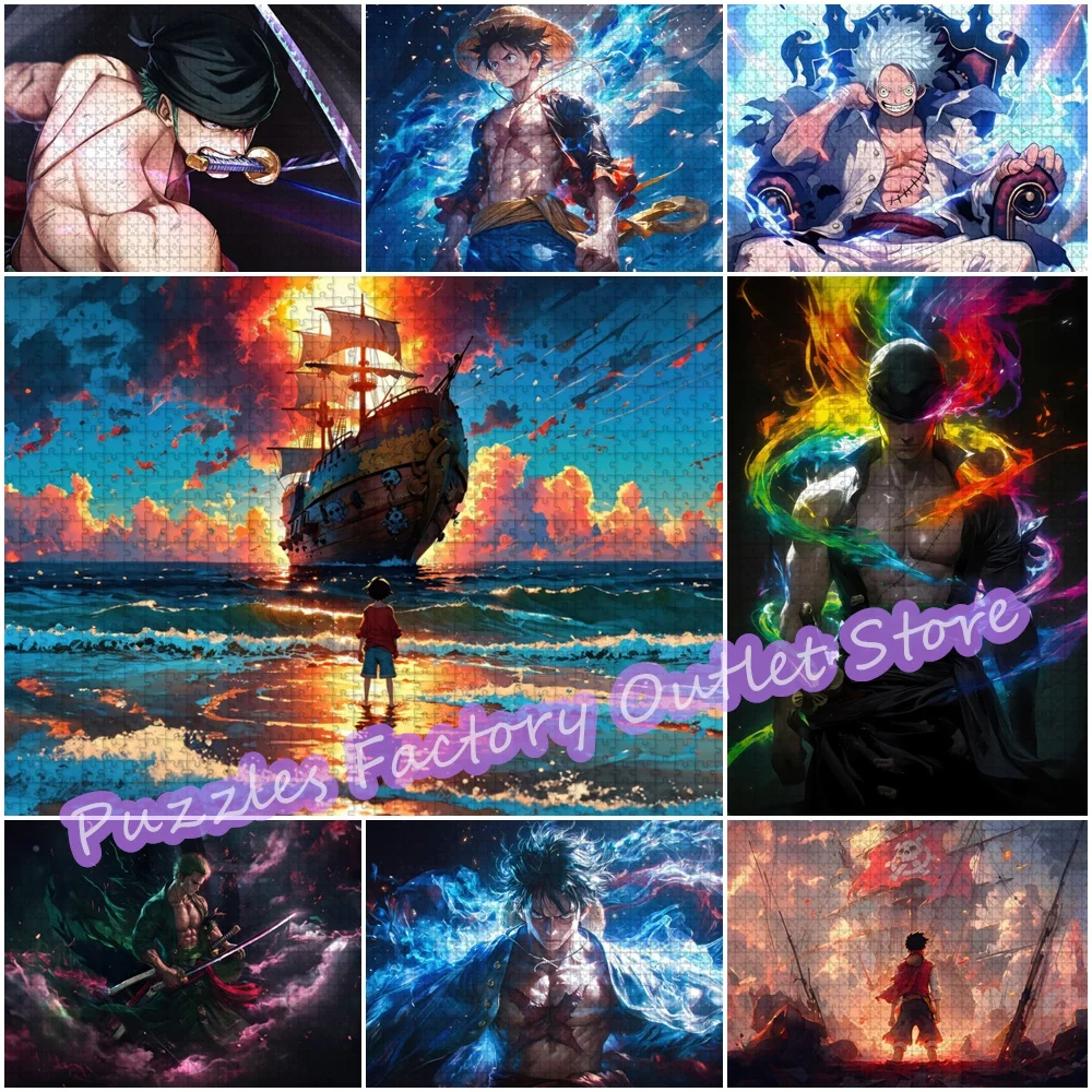 300/500/1000 Pieces Jigsaw Puzzle One Piece Cartoon Zoro Luffy Anime Print Pieces Puzzle for Kids Education Decompress Toys
300/500/1000 Pieces Jigsaw Puzzle One Piece Cartoon Zoro Luffy Anime Print Pieces Puzzle for Kids Education Decompress Toys