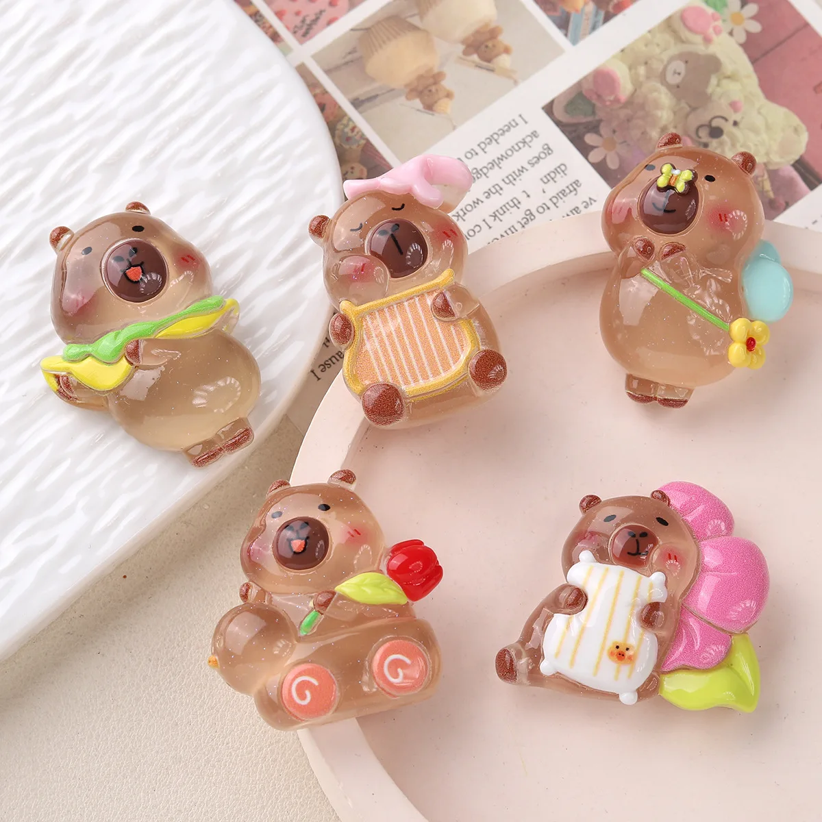 Large Capybara Resin Cabochon 10pcs Luminous Resin Flatbacks for DIY Decoration Accessories Wholesale Ornament Bulk Supplier
Large Capybara Resin Cabochon 10pcs Luminous Resin Flatbacks for DIY Decoration Accessories Wholesale Ornament Bulk Supplier