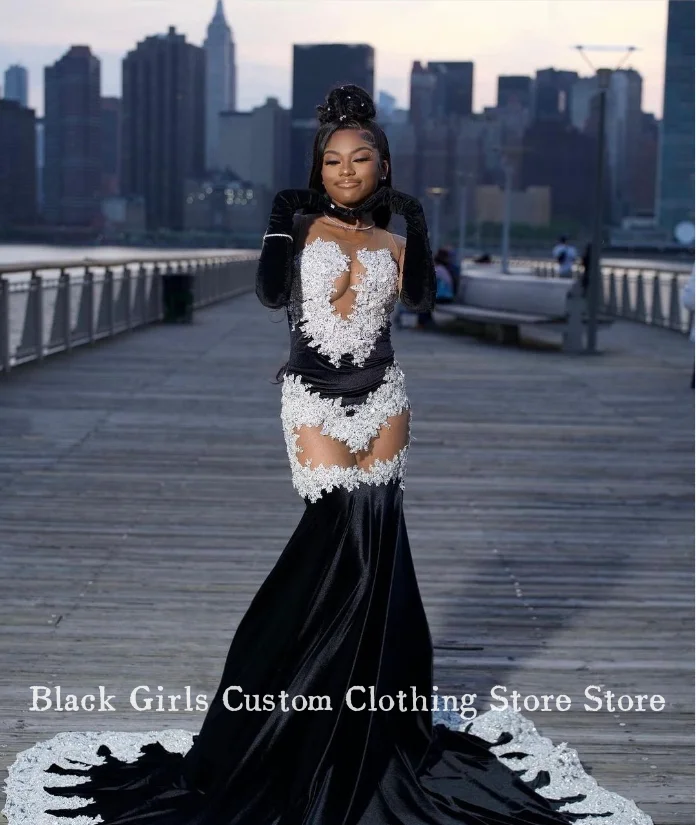 Luxury Black White Prom Party Dress Sparkling Elegant Crystal Beaded Sheer Applique Black Girls Evening Robes De Soirée Custom
Luxury Black White Prom Party Dress Sparkling Elegant Crystal Beaded Sheer Applique Black Girls Evening Robes De Soirée Custom