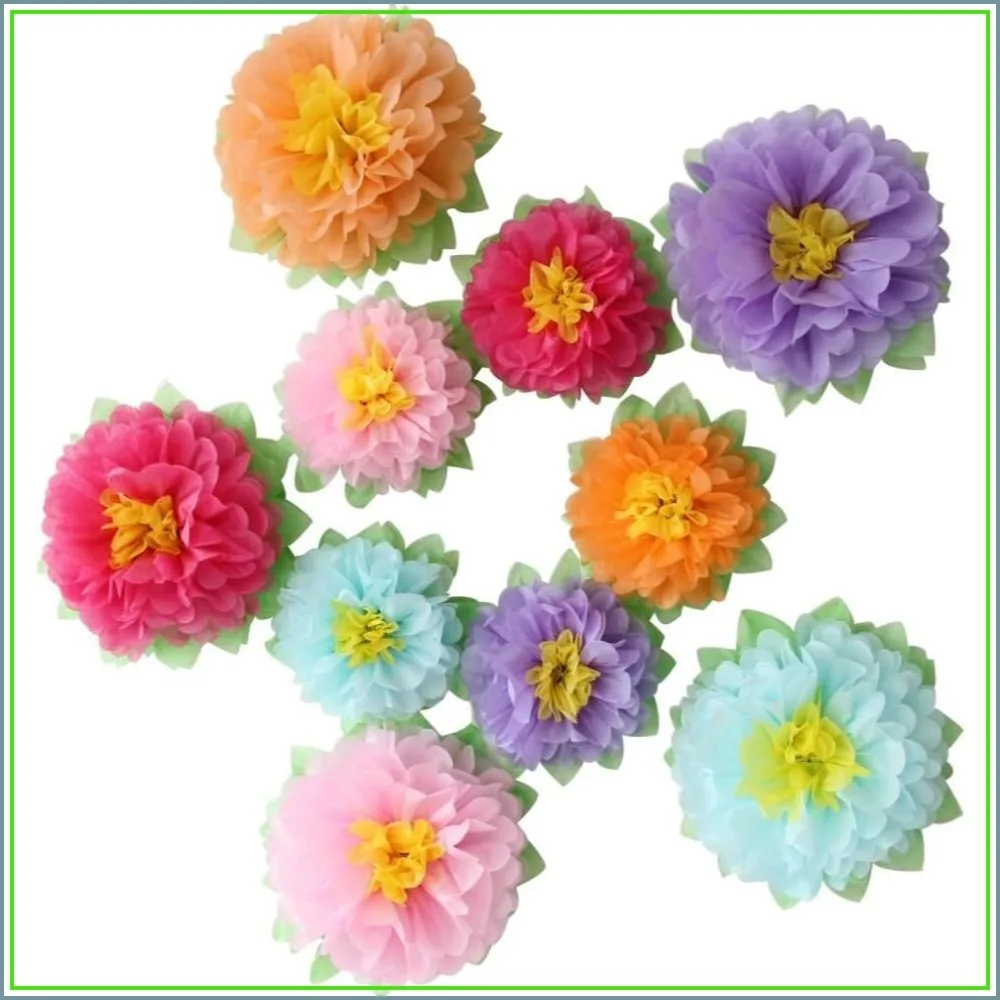 Colorful Fiesta Paper Flowers Set of 10 - 9'' to 7'' Assorted Sizes, Outdoor Rainbow Party Decor for Birthday Carnival Backdrop Photo Booth
Colorful Fiesta Paper Flowers Set of 10 - 9'' to 7'' Assorted Sizes, Outdoor Rainbow Party Decor for Birthday Carnival Backdrop Photo Booth