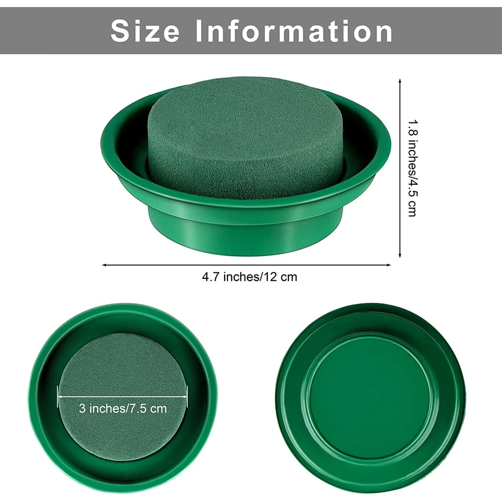 16Packs Floral Foam Rounds in Bowls DIY Flower Arrangement Kit Green Round Wet Flower Foam Blocks for Artificial Flower
16Packs Floral Foam Rounds in Bowls DIY Flower Arrangement Kit Green Round Wet Flower Foam Blocks for Artificial Flower