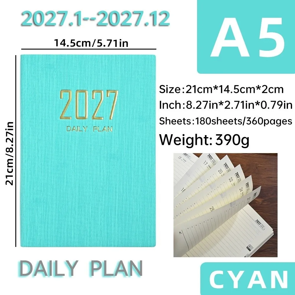 A5 2027 Agenda Book Mini Pocket with Calendar Diary Weekly Planner To Do List English Notepad School Office Supplies
A5 2027 Agenda Book Mini Pocket with Calendar Diary Weekly Planner To Do List English Notepad School Office Supplies