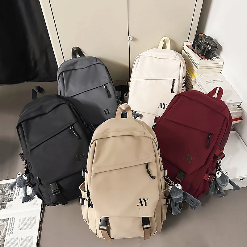 Simple solid color backpack Large-capacity backpack Men's College Student Commuting Laptop Bag Mountaineering travel backpack
Simple solid color backpack Large-capacity backpack Men's College Student Commuting Laptop Bag Mountaineering travel backpack