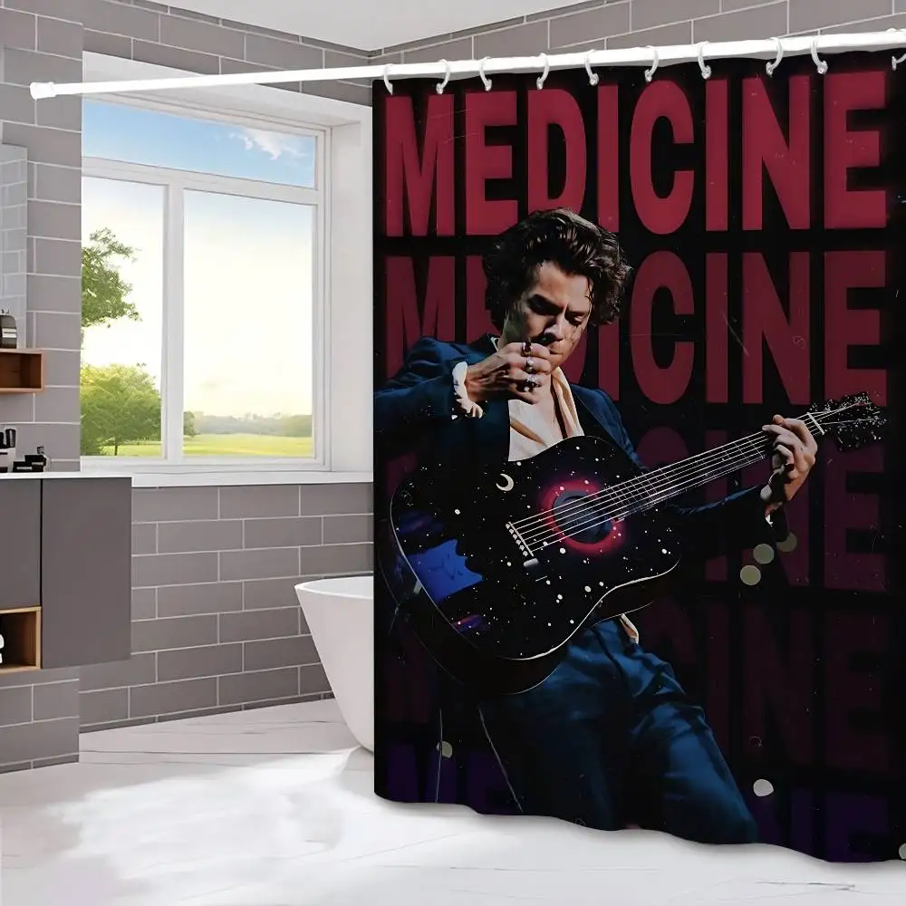 Pop Singer H-harris_Styles Modern Simple Shower Curtain Bathroom Decorative Polyster Shower Curtain With Hook
Pop Singer H-harris_Styles Modern Simple Shower Curtain Bathroom Decorative Polyster Shower Curtain With Hook