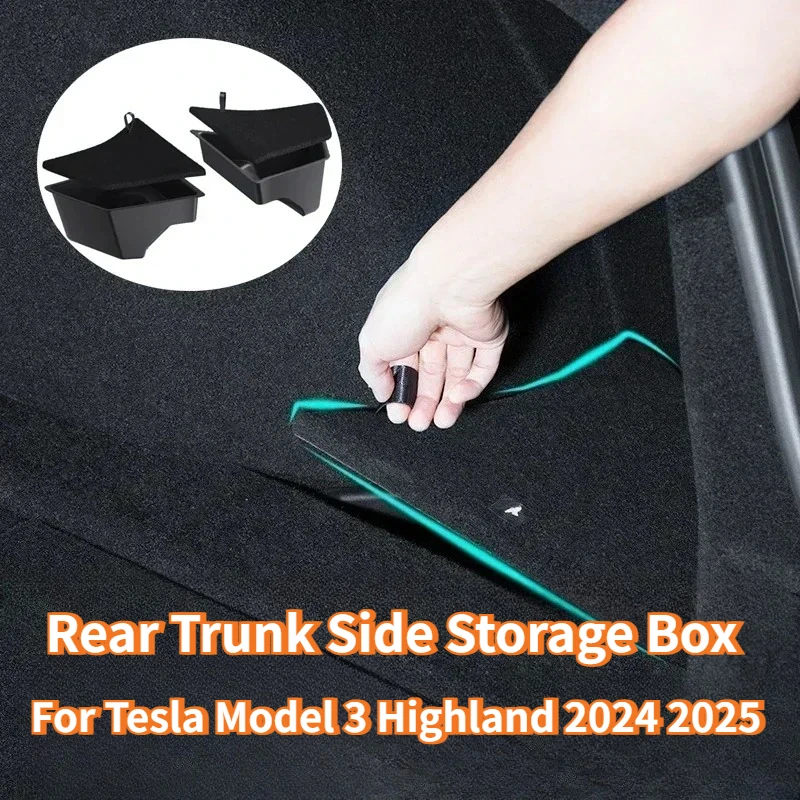 Trunk Storage Box for Tesla Model 3 Highland 2024 Rear Trunk Side Storage Box Lids Organizer Garbage Bin Interior Accessories
Trunk Storage Box for Tesla Model 3 Highland 2024 Rear Trunk Side Storage Box Lids Organizer Garbage Bin Interior Accessories