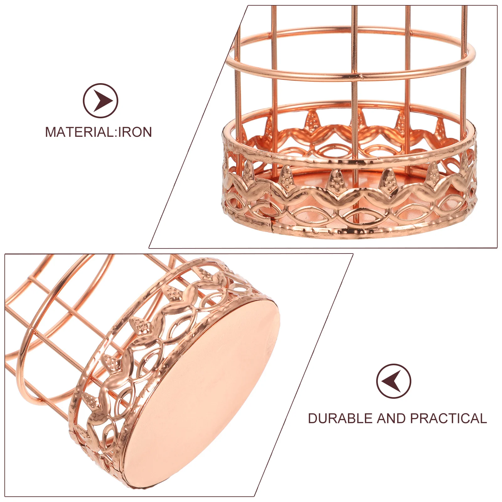 Rose Gold Pen Holder Metal Mesh Desk Accessories Non-Slip Base Exquisite Design Best Gift for Kids Teachers Colleagues
Rose Gold Pen Holder Metal Mesh Desk Accessories Non-Slip Base Exquisite Design Best Gift for Kids Teachers Colleagues