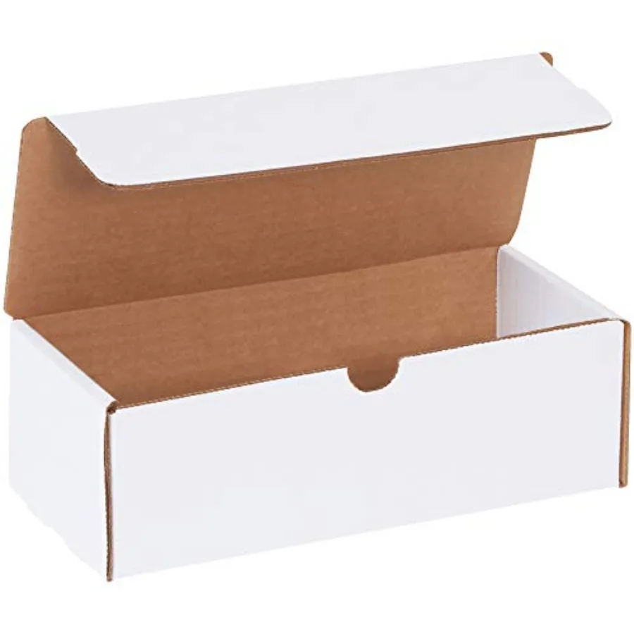 White Corrugated Cardboard Literature Mailer Box 9" L x 4" W x 3" H Pack of 50 Crush-Proof for Shipping and Mailing UPS USPS an
White Corrugated Cardboard Literature Mailer Box 9" L x 4" W x 3" H Pack of 50 Crush-Proof for Shipping and Mailing UPS USPS an