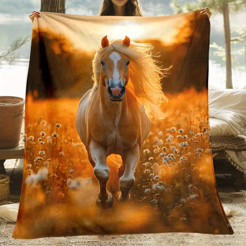 1pc Horse Print Flannel Blanket - Soft Warm, Lightweight for Sofa, Office, Chair, Camping, Travel - Gift for Friends
1pc Horse Print Flannel Blanket - Soft Warm, Lightweight for Sofa, Office, Chair, Camping, Travel - Gift for Friends