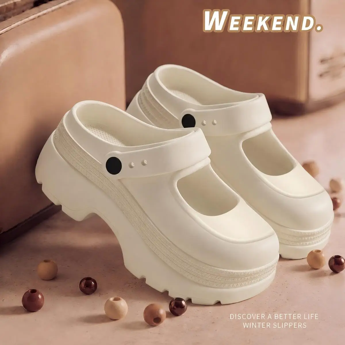 Women's Mary Jane Slippers, Women's Summer New Fashion Thick-Soled Non-Slip Beach Sandals for Women to Wear Outside
Women's Mary Jane Slippers, Women's Summer New Fashion Thick-Soled Non-Slip Beach Sandals for Women to Wear Outside