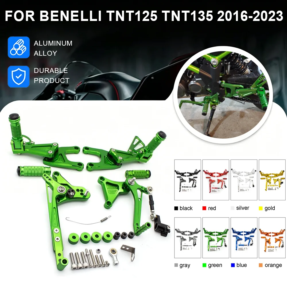 For Benelli TNT125 TNT135 TNT 125 135 2016-2023 2017 2018 2019 2020 2021 2022 CNC Footpeg Rearset Rear Set Foot Pegs Footrest
For Benelli TNT125 TNT135 TNT 125 135 2016-2023 2017 2018 2019 2020 2021 2022 CNC Footpeg Rearset Rear Set Foot Pegs Footrest