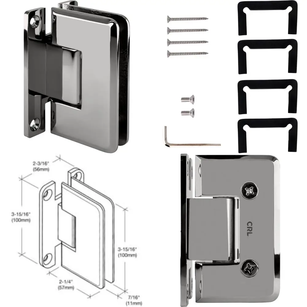 Chrome Wall-Mounted Shower Door Hinge, Cologne Series 037, Modern Design for Bathroom Renovations
Chrome Wall-Mounted Shower Door Hinge, Cologne Series 037, Modern Design for Bathroom Renovations