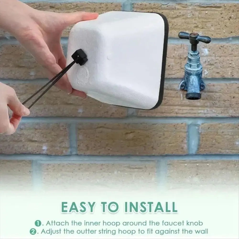 Reusable Foam Outdoor Faucet Cover Antifreeze Fastening Ring Tap Protection Spigot Insulated Protective Cover Covers
Reusable Foam Outdoor Faucet Cover Antifreeze Fastening Ring Tap Protection Spigot Insulated Protective Cover Covers