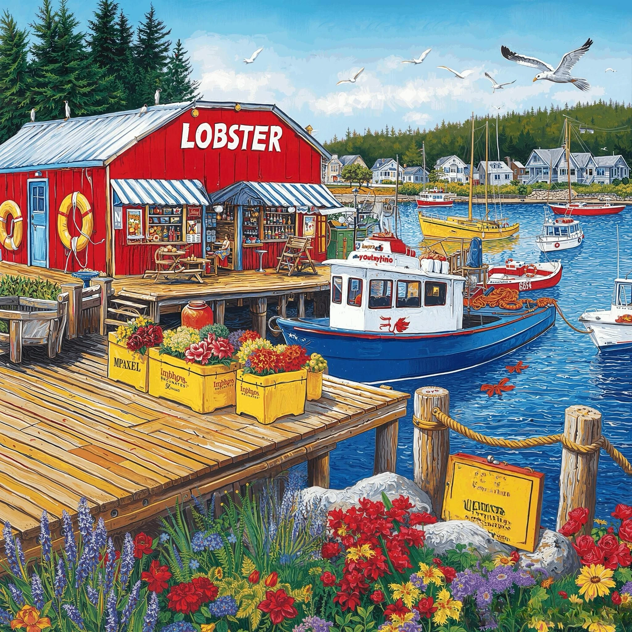 500PCS/1024 PCS Jigsaw Puzzles Landscape Dockside Store Challenging Family Activity Game for Gameroom Bedroom Home Decor
500PCS/1024 PCS Jigsaw Puzzles Landscape Dockside Store Challenging Family Activity Game for Gameroom Bedroom Home Decor