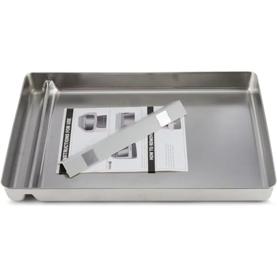 Stainless Steel Reusable Litter Tray Compatible with Petsafe Scoop-Free Self-Cleaning Cat Litter Boxes - Never Absorbs Odor Sta
Stainless Steel Reusable Litter Tray Compatible with Petsafe Scoop-Free Self-Cleaning Cat Litter Boxes - Never Absorbs Odor Sta